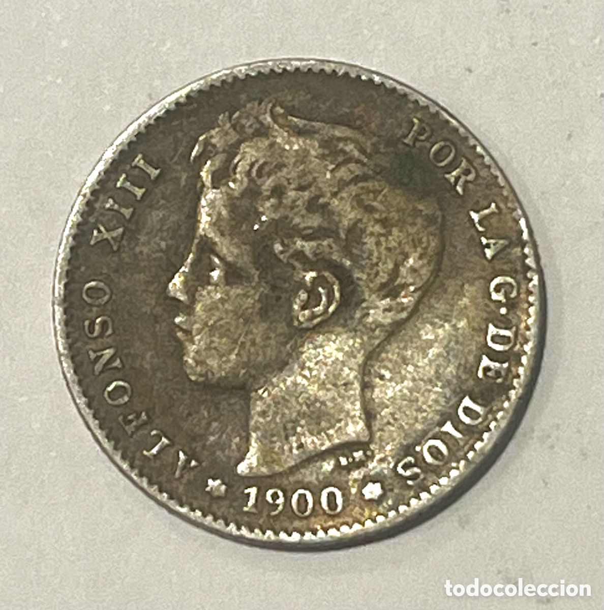 Monedas de Espa&ntilde;a: MONEDA 1 PESETA, ALFONSO XIII, 1900 - SMV - PLATA