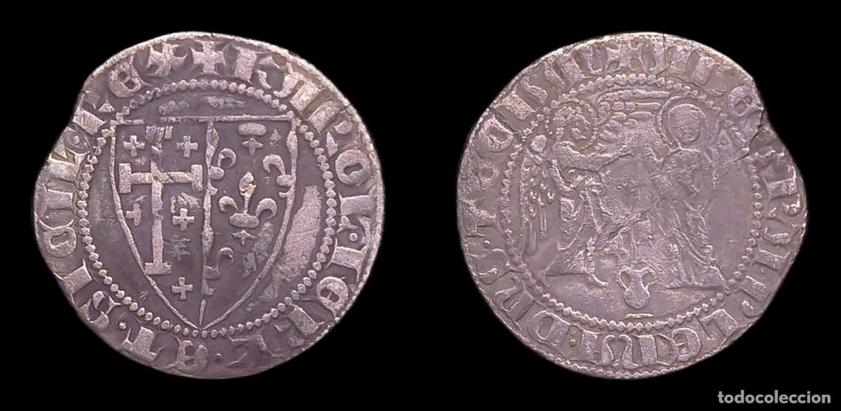 Monedas de Espa&ntilde;a: ITALIA NAPOLES NAPOLI CARLOS I ANJOU CARLINO S/F