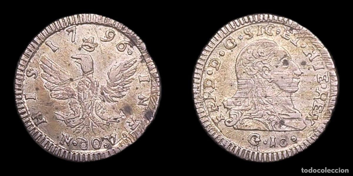 Monedas de Espa&ntilde;a: ITALIA SICILIA PALERMO FERDINANDO III 10 GRANI 1796