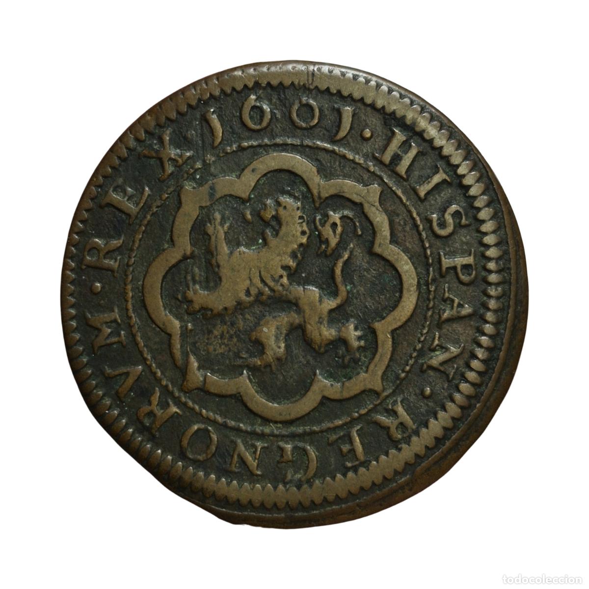 Monedas de Espa&ntilde;a: NT/ FELIPE III 4 MARAVEDIES 1601 SEGOVIA (E1597)