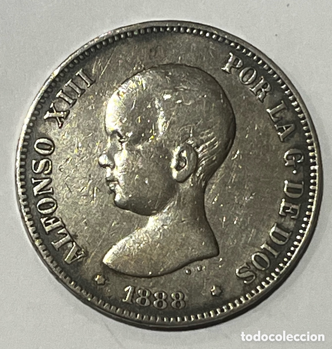 Monedas de Espa&ntilde;a: MONEDA 5 PESETAS ALFONSO XIII, 1888, MPM
