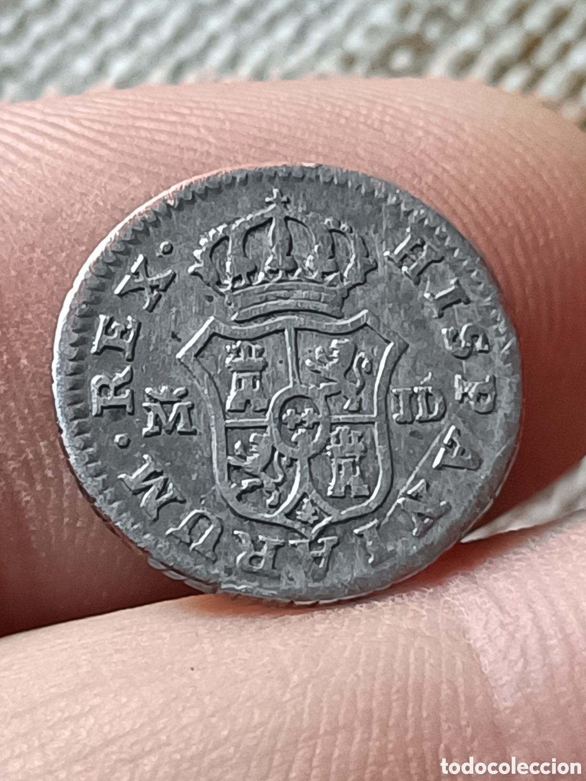 Monedas de Espa&ntilde;a: 1/2 real Carlos III 1784 Madrid