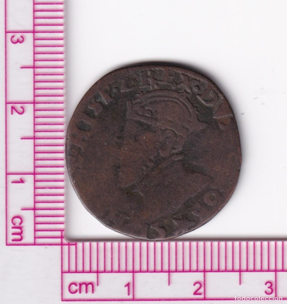 Monedas de Espa&ntilde;a: CR4599 MONEDA PAISES BAJOS ESPA&Ntilde;OL FELIPE II 1559 COBRE
