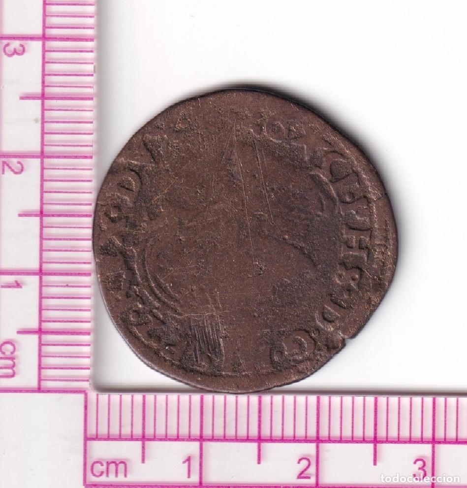 Monedas de Espa&ntilde;a: CR4600 MONEDA PAISES BAJOS ESPA&Ntilde;OL FELIPE II 1597 COBRE