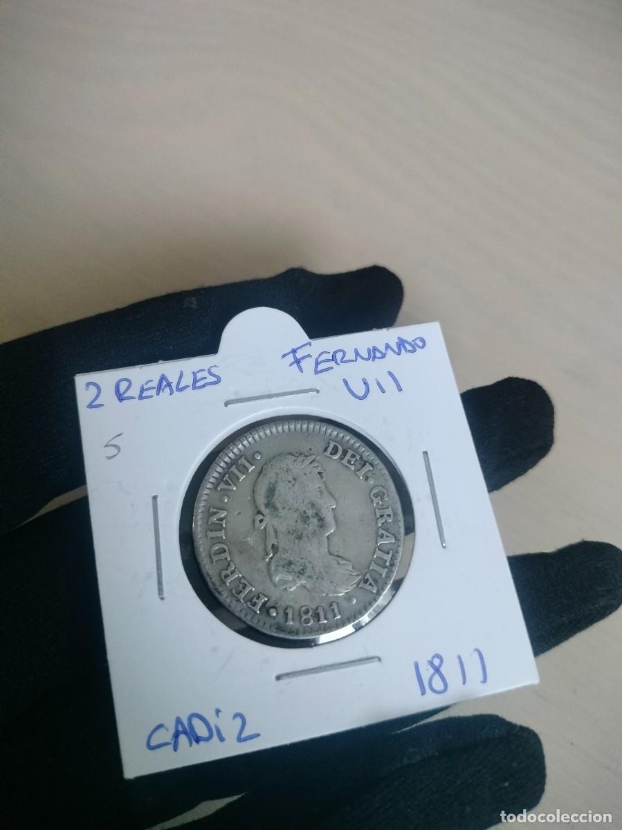 Monedas de Espa&ntilde;a: Moneda 2 Reales Fernando VII (1811) - Ceca de C&aacute;diz - Plata -