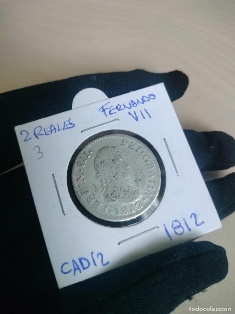 Monedas de Espa&ntilde;a: Moneda 2 Reales Fernando VII (1812) - Ceca de C&aacute;diz - Plata - 1812