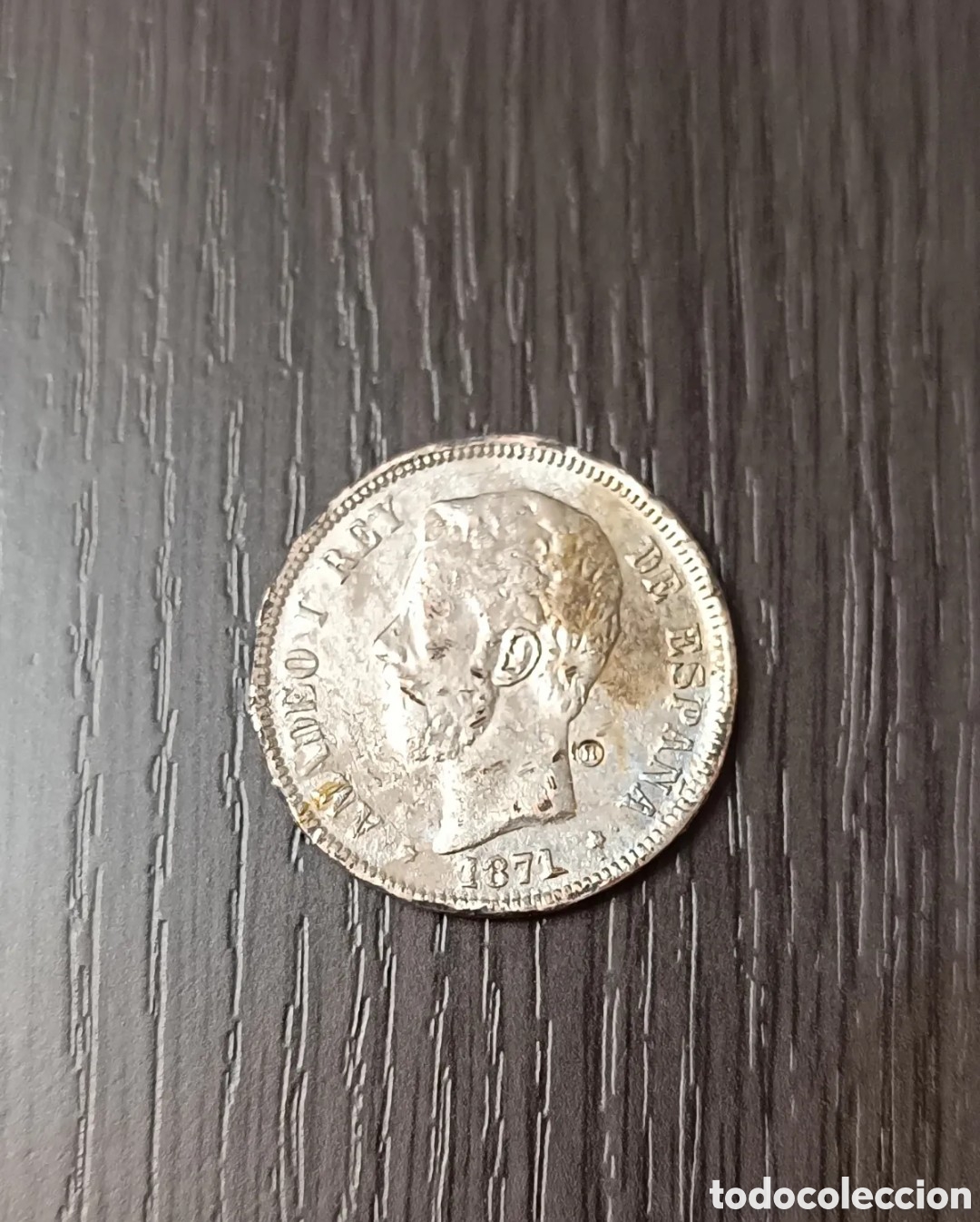 Moedas de Espanha: R&eacute;plica Antigua Moneda 5 Pesetas Amadeo I
