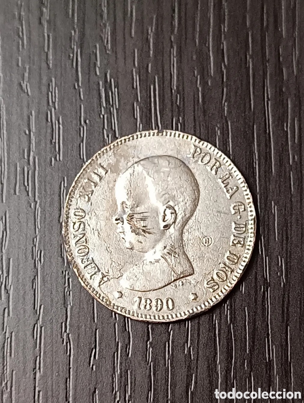 Monedas de Espa&ntilde;a: Replica Antigua Moneda 5 Pesetas Alfonso XIII