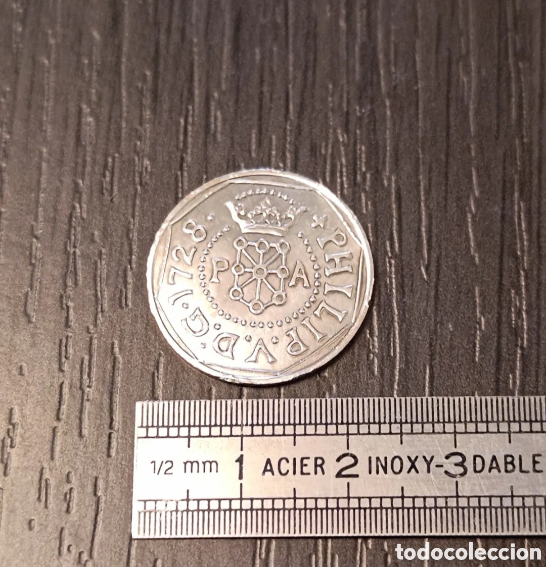 Monedas de Espa&ntilde;a: R&eacute;plica Moneda Rey Felipe V - Foto 7