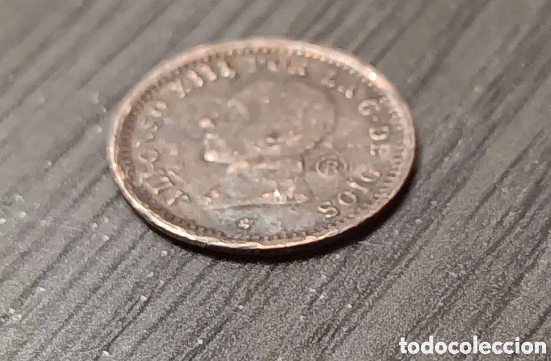 Monedas de Espa&ntilde;a: R&eacute;plica Antigua Moneda 2 Centimos Alfonso XIII - Foto 5