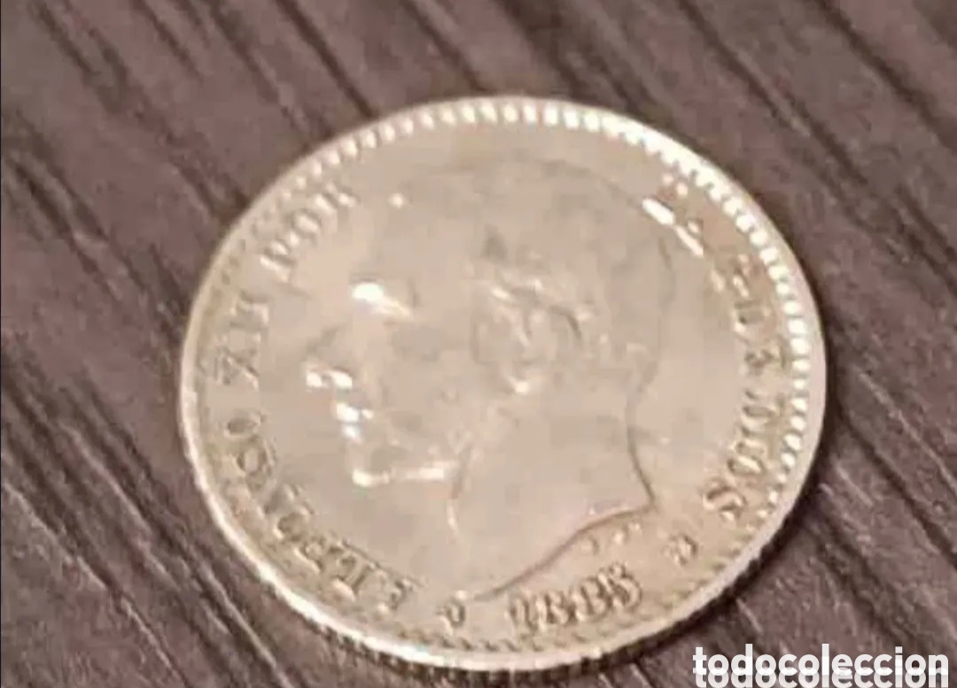 Monedas de Espa&ntilde;a: Antigua Moneda 50 c&eacute;ntimos Alfonso XII - Foto 6