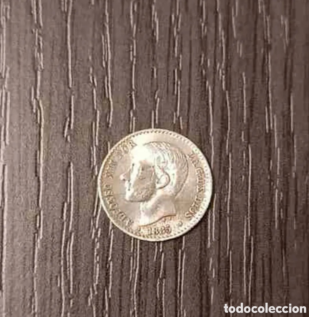 Monedas de Espa&ntilde;a: Antigua Moneda 50 c&eacute;ntimos Alfonso XII - Foto 1