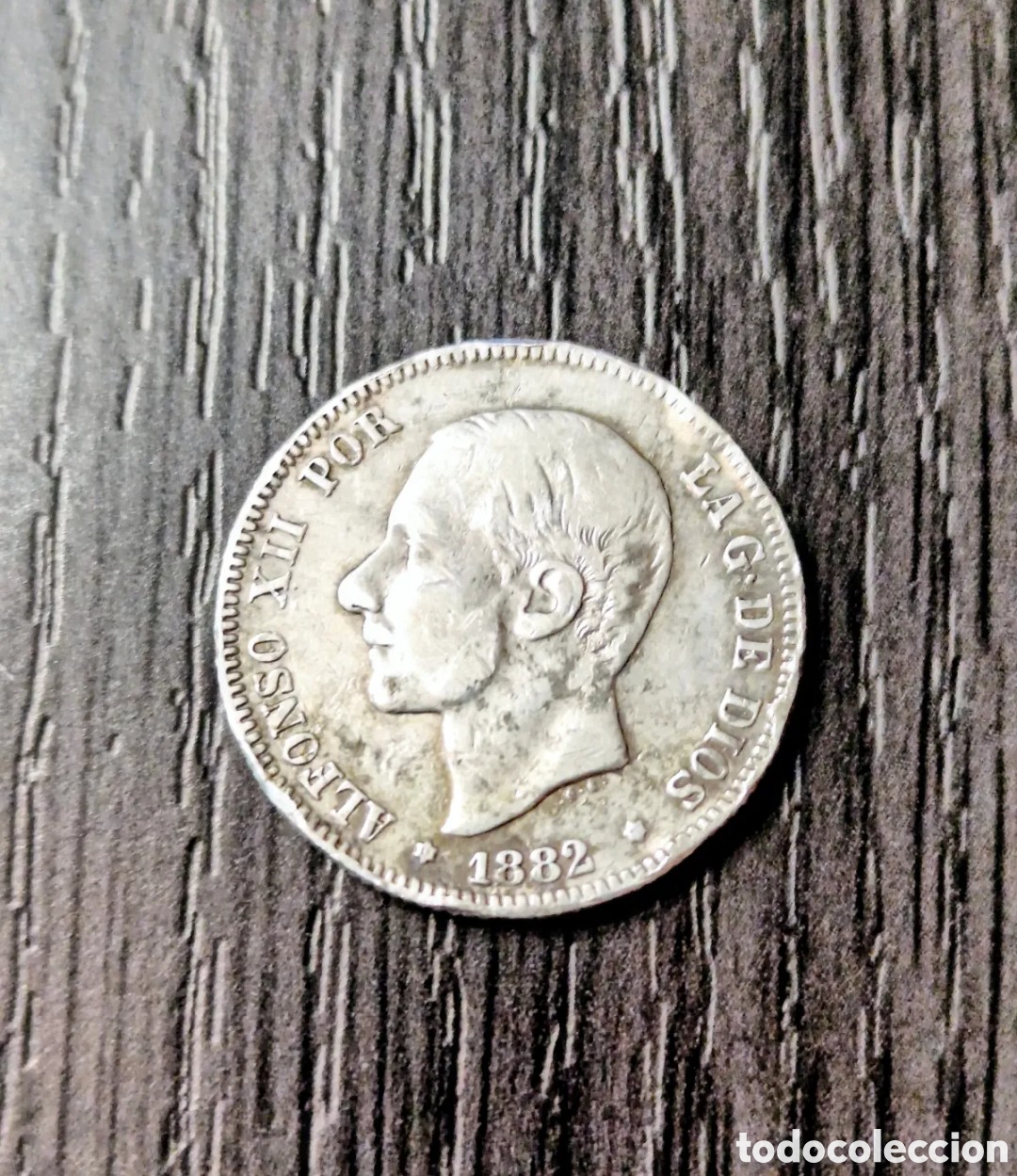 Monedas de Espa&ntilde;a: Antigua Moneda 2 Pesetas de Plata Alfonso XII 1882