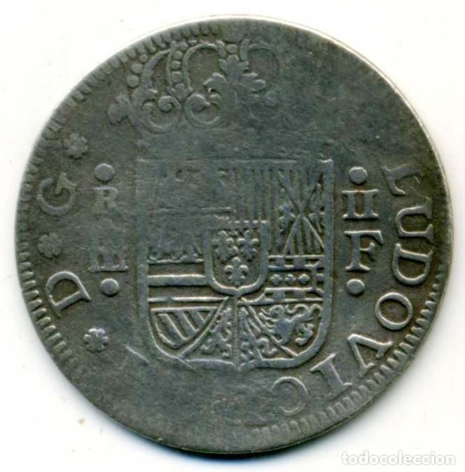Monedas de Espa&ntilde;a: XS- LUIS I 2 Reales 1724 SEGOVIA - F