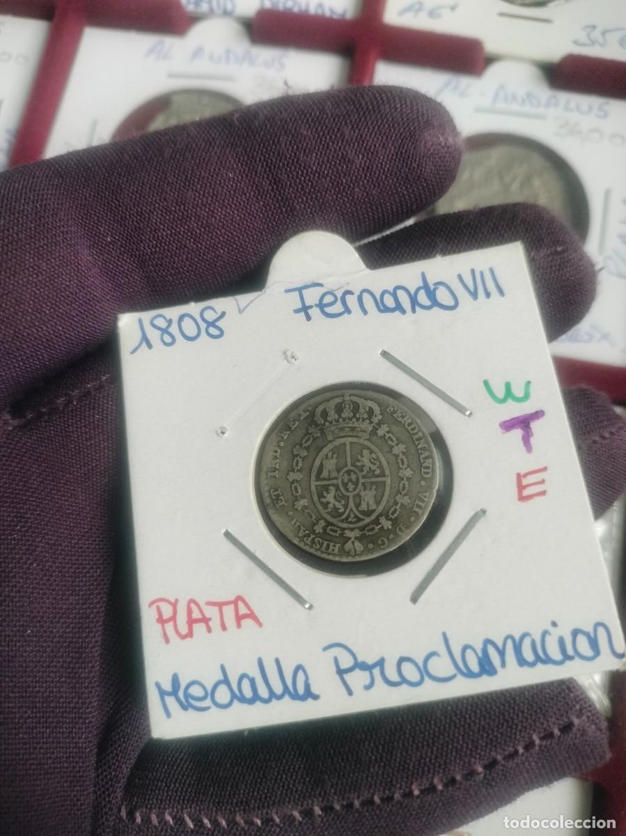 Monedas de Espa&ntilde;a: Medalla Proclamaci&oacute;n Fernando VII - 1808 - Plata -