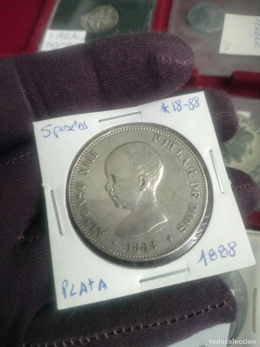 Monedas de Espa&ntilde;a: *5 Pesetas de plata - Alfonso XIII (Busto de ni&ntilde;o) - 1888 (18-88) - Numism&aacute;tica espa&ntilde;ola