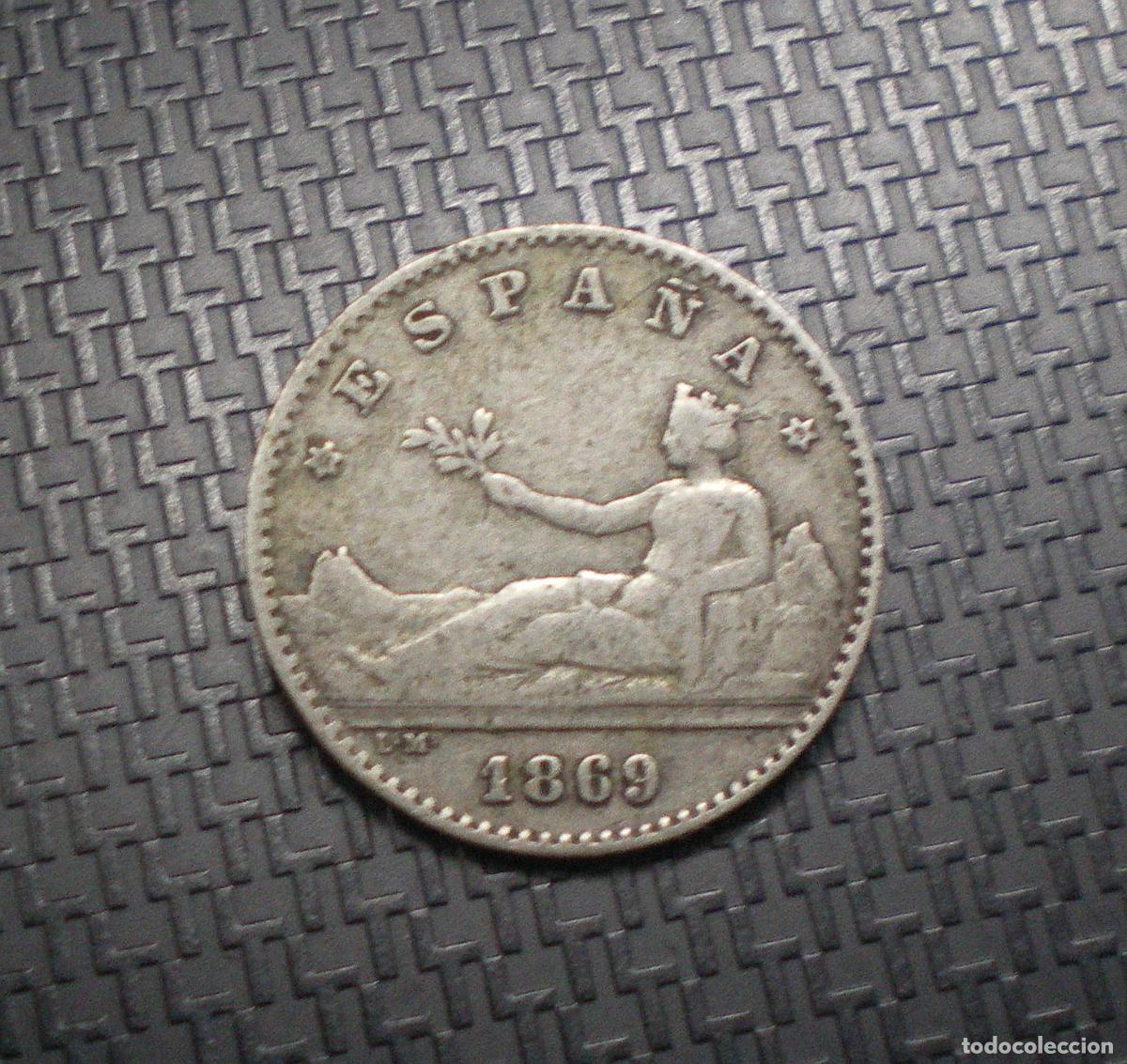 Monedas de Espa&ntilde;a: GOBIERNO PROVISIONAL - 50 CENTIMOS 1869 * 6-9