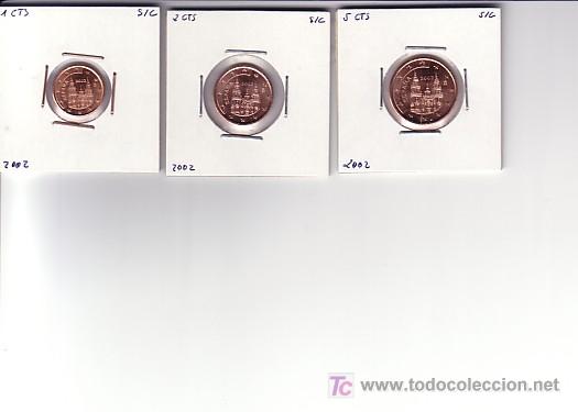 Euros: 1,2 Y 5 CTS DEL A&Ntilde;O 2002 ESPA&Ntilde;A SIN CIRCULAR - Foto 1