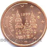 Euros: Espa&ntilde;a	0,02 euros	1999	SC / UNC