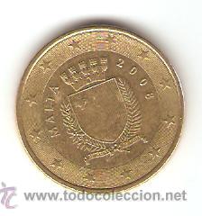 Euros: 50 CENTIMOS DE EURO DE MALTA 2008 - Foto 1