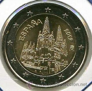 Euros: Moneda conmemorativa de 2 &euro; Espa&ntilde;a 2012. Catedral de Burgos