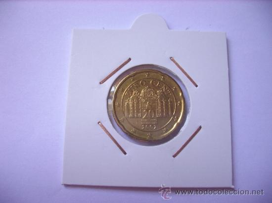 Euros: 20 CENTIMOS DE EURO AUSTRIA 2002 EBC - Foto 1