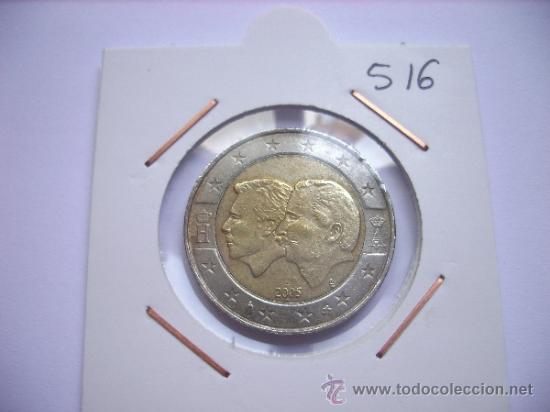Euros: 516.- 2 EUROS CONMEMORATIVOS BELGICA 2005 MUY ESCASOS CIRCULADA