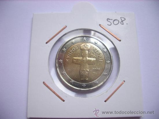 Euros: 508.- 2 EUROS CHIPRE 2008 NORMAL EBC - Foto 1