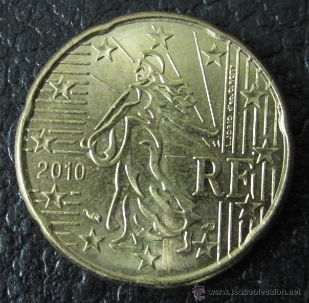 Euros: FRANCIA 20 C&Eacute;NTIMOS DE EURO 2010 - Foto 1