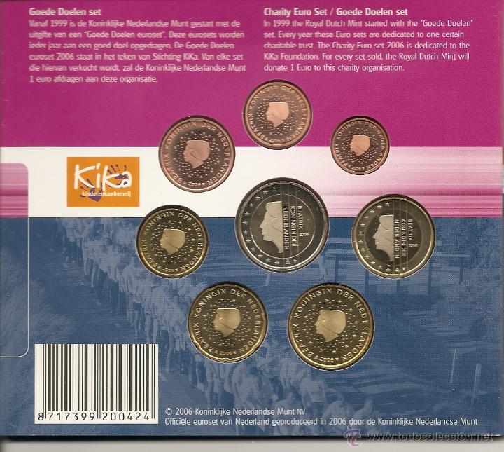 Euros: HOLANDA 2006. CARTERA CON LOS 8 VALORES. - Foto 1