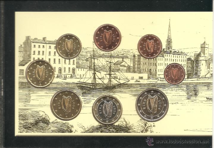 Euros: IRLANDA 2004. CARTERA CON LOS 8 VALORES. - Foto 2