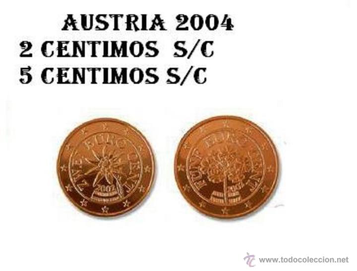 Euros: AUSTRIA 2004 MONEDAS DE 1 Y 5 CENTIMOS S/C - Foto 1