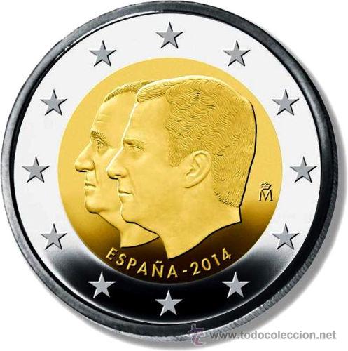 Euros: ESPA&Ntilde;A 2&euro; 2014 CAMBIO DE TRONO - Foto 1