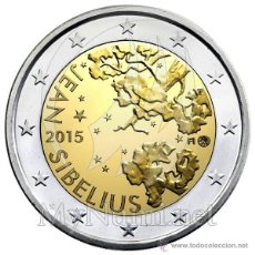 Euros: FINLANDIA 2015. MONEDA DE 2 EUROS CONMEMORATIVA DE JEAN SIBELIUS. SIN CIRCULAR. DE ROLLO. Lote 341809398