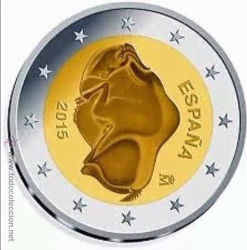 2 EUROS ESPAÑA CONMEMORATIVA 2015 *BISONTE ALTAMIRA* ENCAPSULADA (Numismática - España Modernas y Contemporáneas - Ecus y Euros)