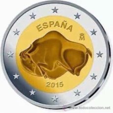 Euros: 2 EUROS ESPAÑA CONMEMORATIVA 2015 *BISONTE ALTAMIRA* ENCAPSULADA. Lote 361630115