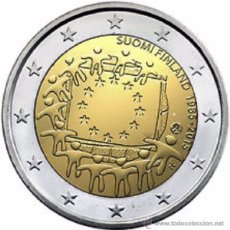 Euro: FINLANDIA 2015. MONEDA DE 2 EUROS COMUN DE HOMENAJE A LA BANDERA. Lote 303159333
