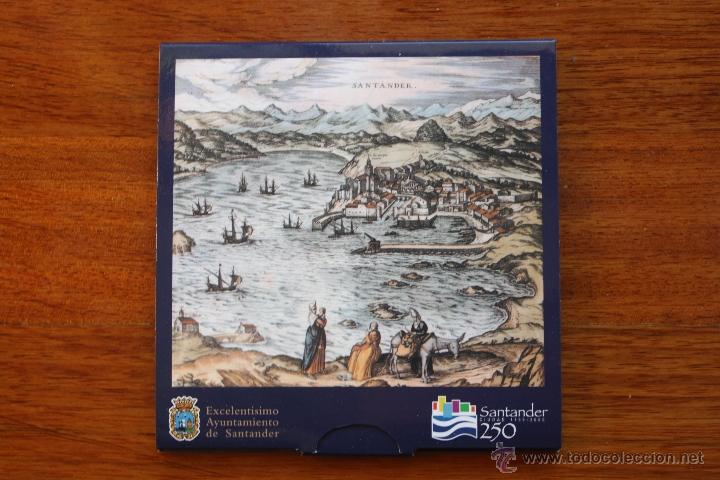 Euros: SANTANDER, ESTUCHE EUROS CONMEMORATIVO DE LA CIUDAD EN SU 250 ANIVERSARIO (1755-2005)