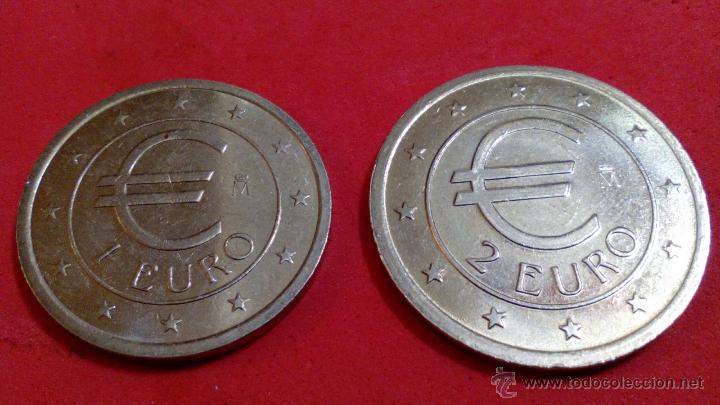 Euros: UNO Y DOS EUROS EN PRUEBA - Foto 1