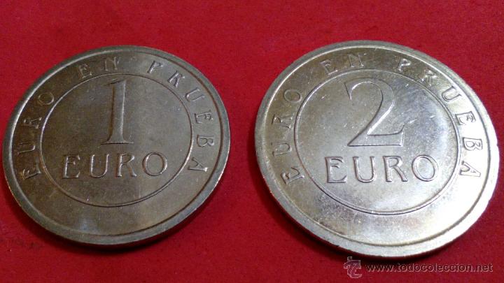 Euros: UNO Y DOS EUROS EN PRUEBA - Foto 2