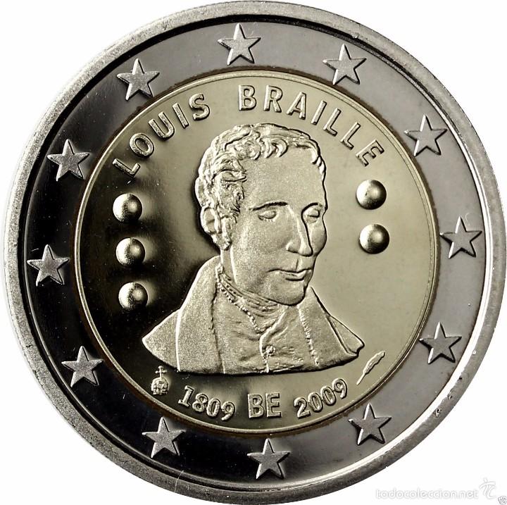 2 Euros Belgica 2009 Louis Braille Comprar Monedas Ecus Y Euros En