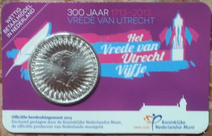 Euros: COIN CARD 5 EUROS 2013 - 300 A&Ntilde;OS DE LA PAZ DE UTRECH. SC. ENVIO CERTIFICADO.