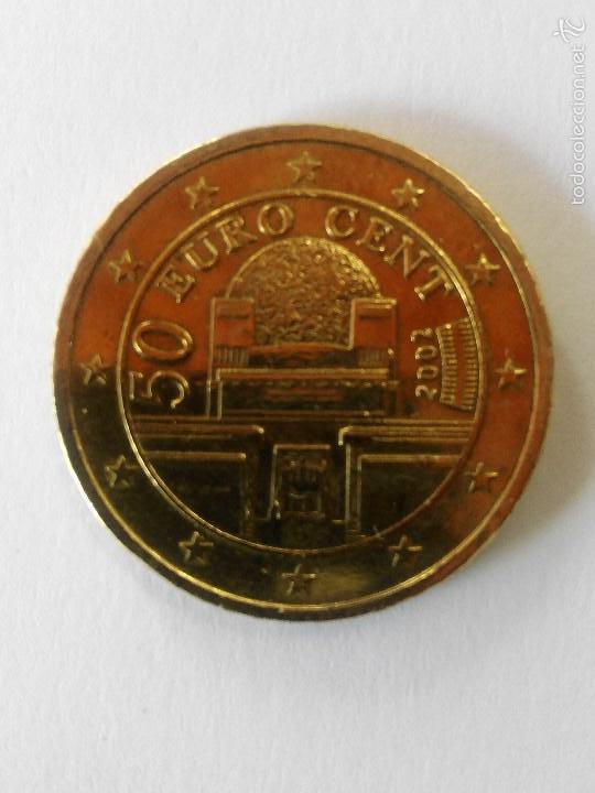 Euros: MONEDA AUSTRIA 50 CENTIMOS EURO A&Ntilde;O 2002. - Foto 1
