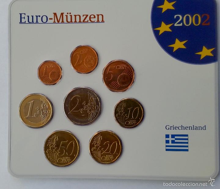 Euros: Blister de Grecia de 2002 - Foto 1