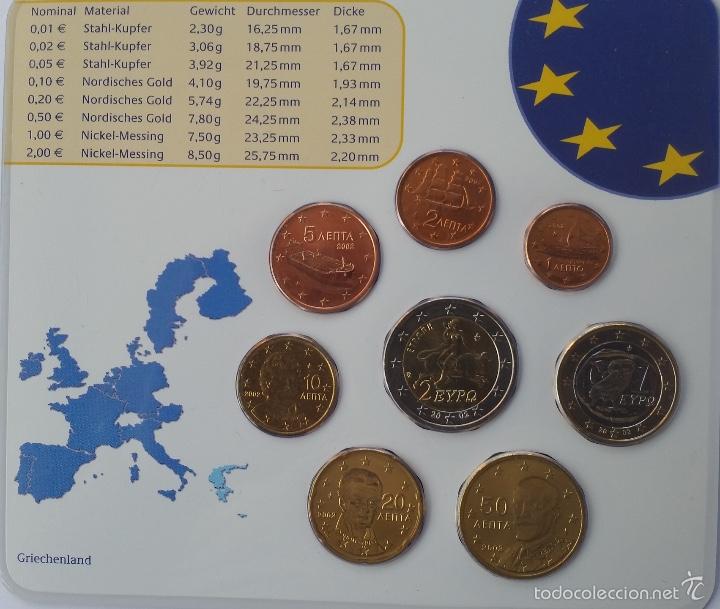 Euros: Blister de Grecia de 2002 - Foto 2