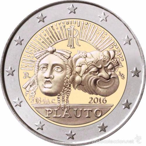 Euros: 2 euros Italia 2016 Plauto - Foto 1