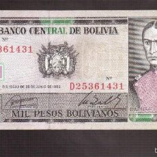 Euros: BILLETES DE AMERICA BOLIVIA. Lote 60830903