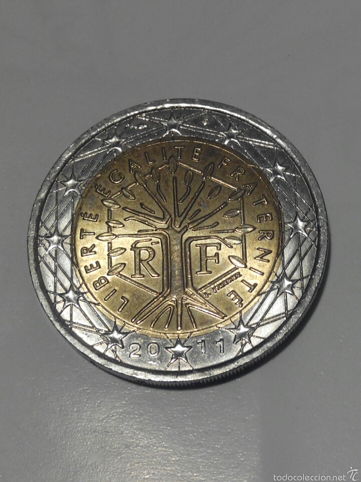 Euros: MONEDA FRANCIA 2 EURO A&Ntilde;O 2011 - Foto 1