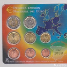 Euros: MONEDAS EUROS - JUAN CARLOS I - SERIE DE 8 MONEDAS - 1999 EN CARTERA OFICIAL. Lote 67326917