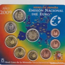 Euros: MONEDAS EUROS - JUAN CARLOS I - SERIE 9 MONEDAS - 2009 EN CARTERA OFICIAL. Lote 346537558